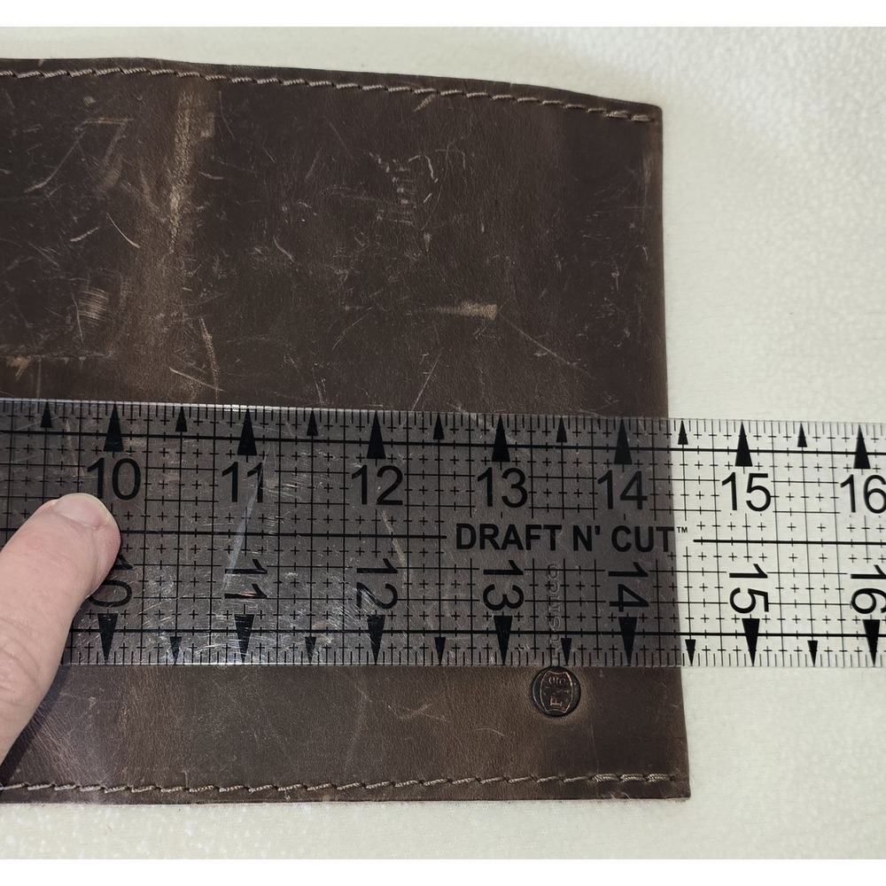 RUSTICO Touchmark Sidekick‎ Dark Brown Leather Cord Wrap Charger Adapter 6x14" - Picture 4 of 7